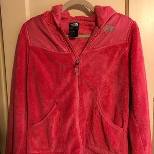 North Face girls fleece hoodie